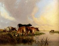 Thomas Sidney Cooper - Cattle Watering